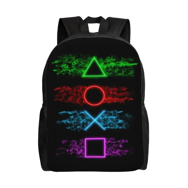 

Playstations Buttons Backpack for Women Men Waterproof School College Game Gamer Gift Bag Printing Bookbag