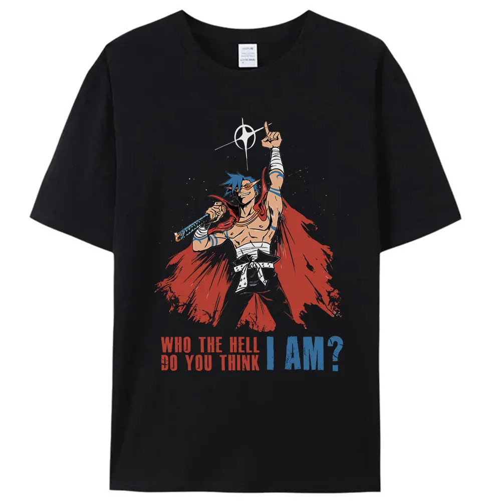 

Kamina!! Tengen Toppa Gurren-Lagann Anime Gift t shirt Japan Robot Graphic Tee Y2K Clothes All size Tops S-6XL Mecha cartoon tee