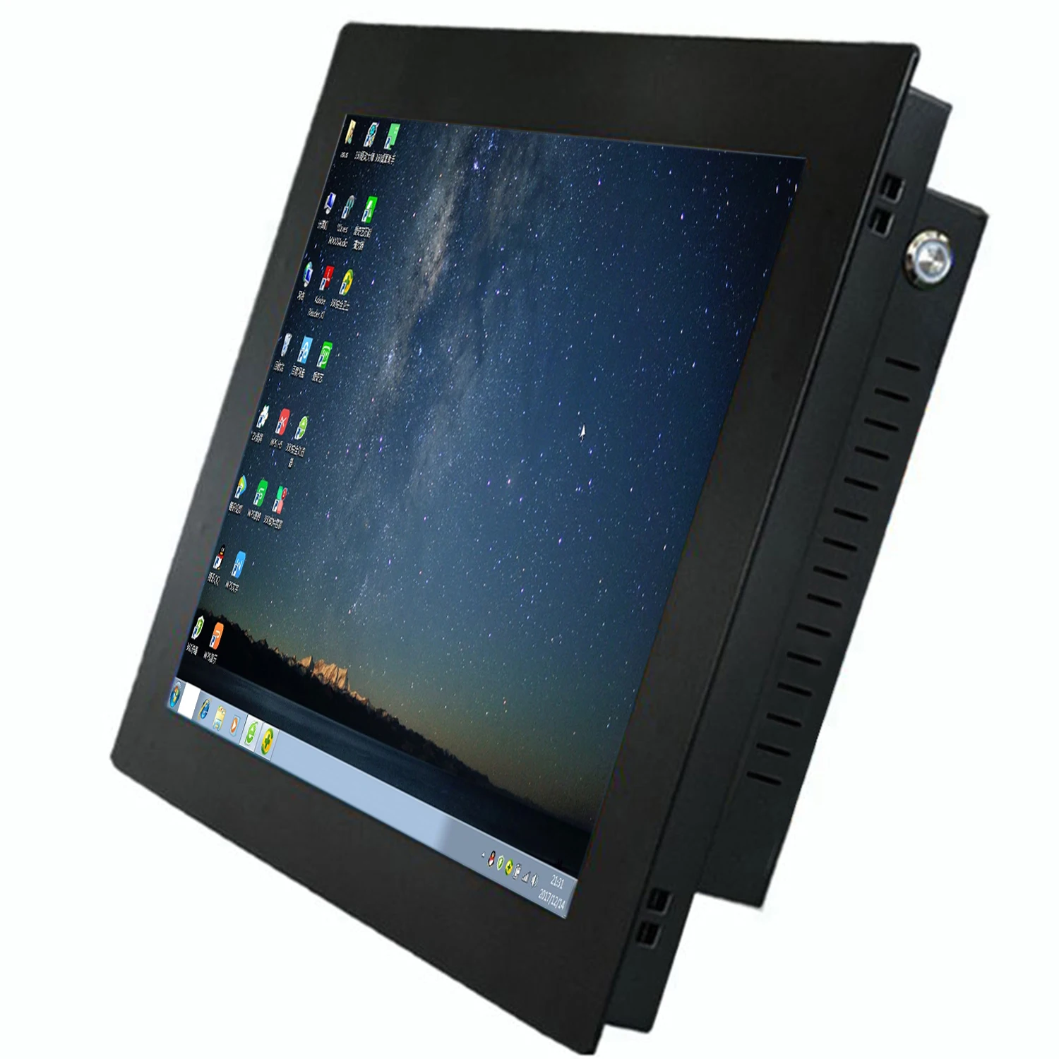 18.5 21.5 23.6 inch embedded industrial computer all-in-one with resistive touch screen panel pc built-in wifi com for win10 pro