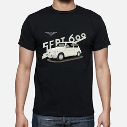 Spain S E A T 600 Classic Vintage Car T Shirt. New 100% Cotton Short Sleeve O-Neck T-shirt Casual Mens Top