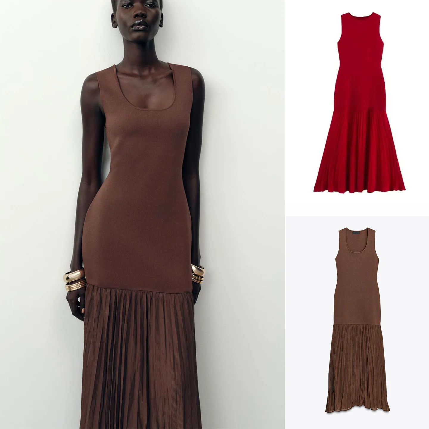 جديد خريف 2025 لون محبوك مستدير Ne Svel Dr نسخة غير رسمية من ألياف البوليستر X لمشهد الترفيه للسيدات #1