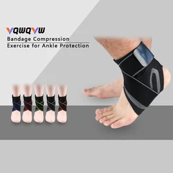 1pcs Ankle Brace Breathable Support Adjustable Ankle Stabilizer with Compression Wrap Support Suitable for Men & Women Sports
