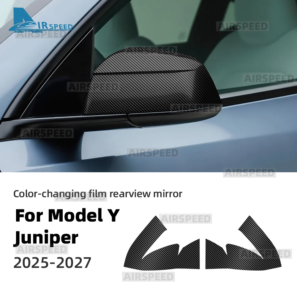 For Tesla Model Y Juniper Launch 2025 2026 2027-UP Car Rearview Paint Protection Film Anti-scratch Transparent PPF Color Change