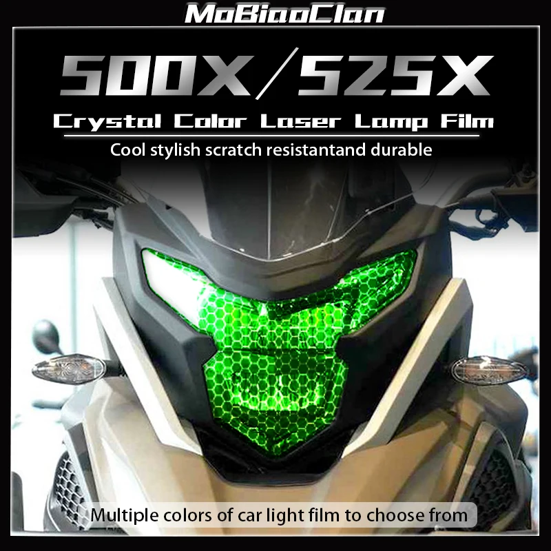 

For KOVE 500X 525X protection film sticker decoration modification accessories honeycomb laser headlight and taillight film