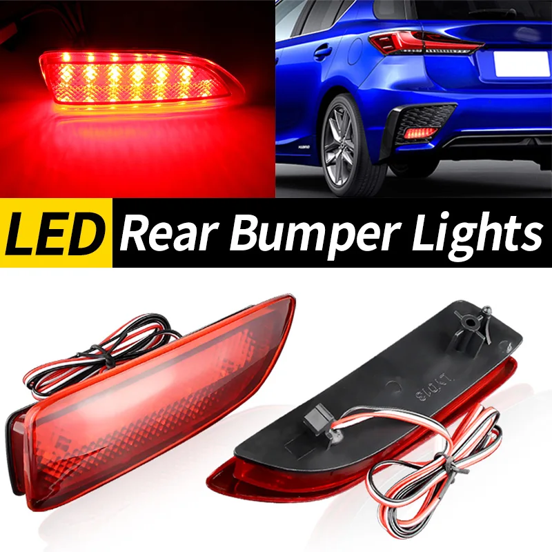 2pcs Rear Bumper Lamp Reflector LED Light Rear Left and Right For Toyota Corolla 2011‑2013 Car Accessories 8192002030 8191002130