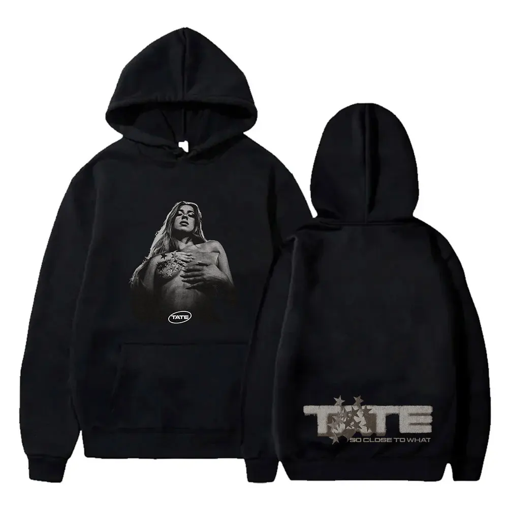 Tate McRae Onmyhands Hoodies So Close To What Merch Pullovers Cosplay Unisex Fashion Long Sleeve Sweatshirts