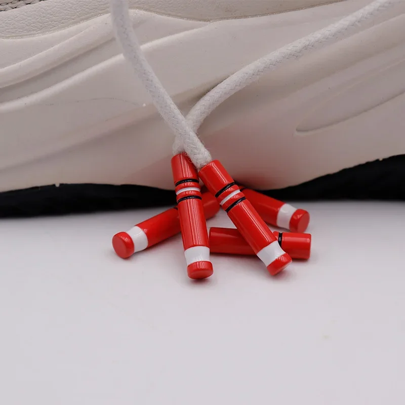 Cools tring Schuh Aglets 25*5mm Fußball Fußball Skating Sneaker Spitze Spitzen Sport Basketball Leinwand Seil Kopf dekorative Metall kappen