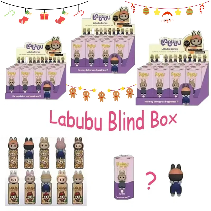 Labubu Blind Box Party Car Decoration Desktop Computer Screen Hand MobileFashion Play Doll Birthday Christmas Gift Toys