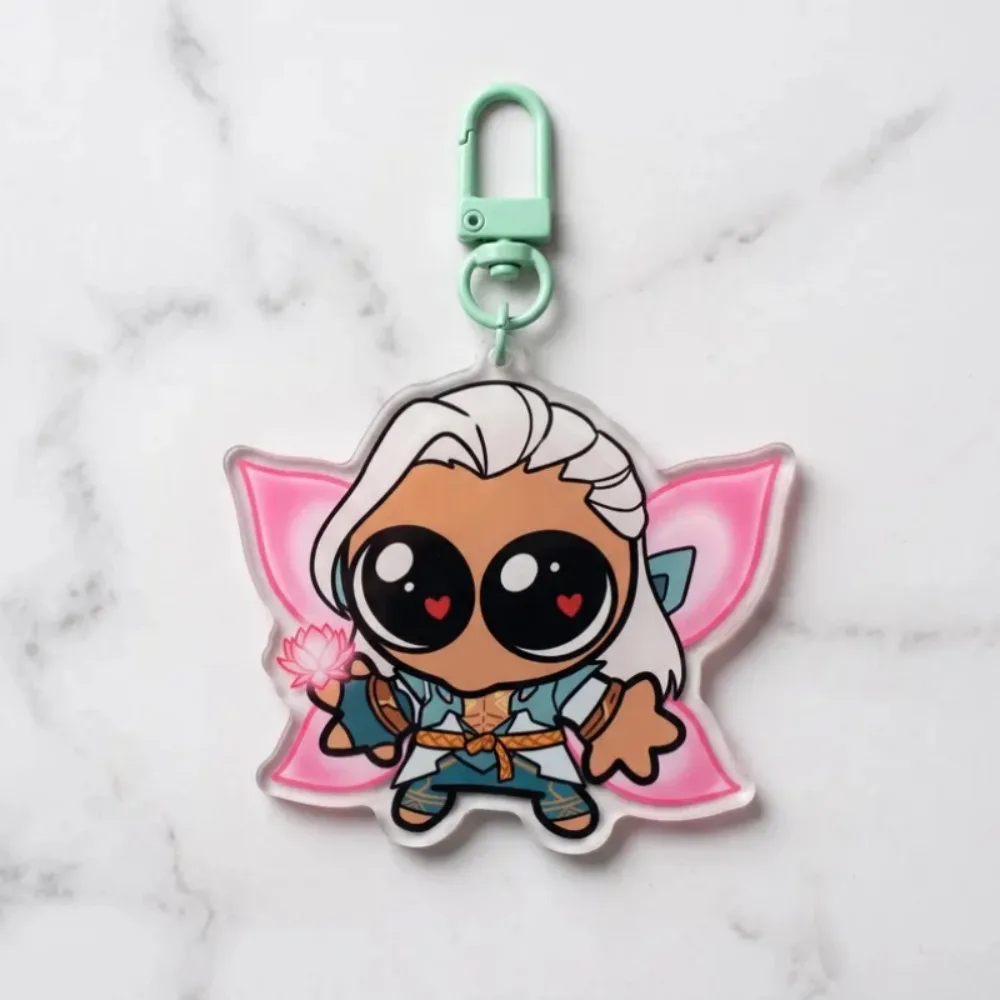 Overwatch Acrylic Keychain Funny Heroes OW2 Kawaii Gamer Gift Customizable Character Keyring for Fans view 2