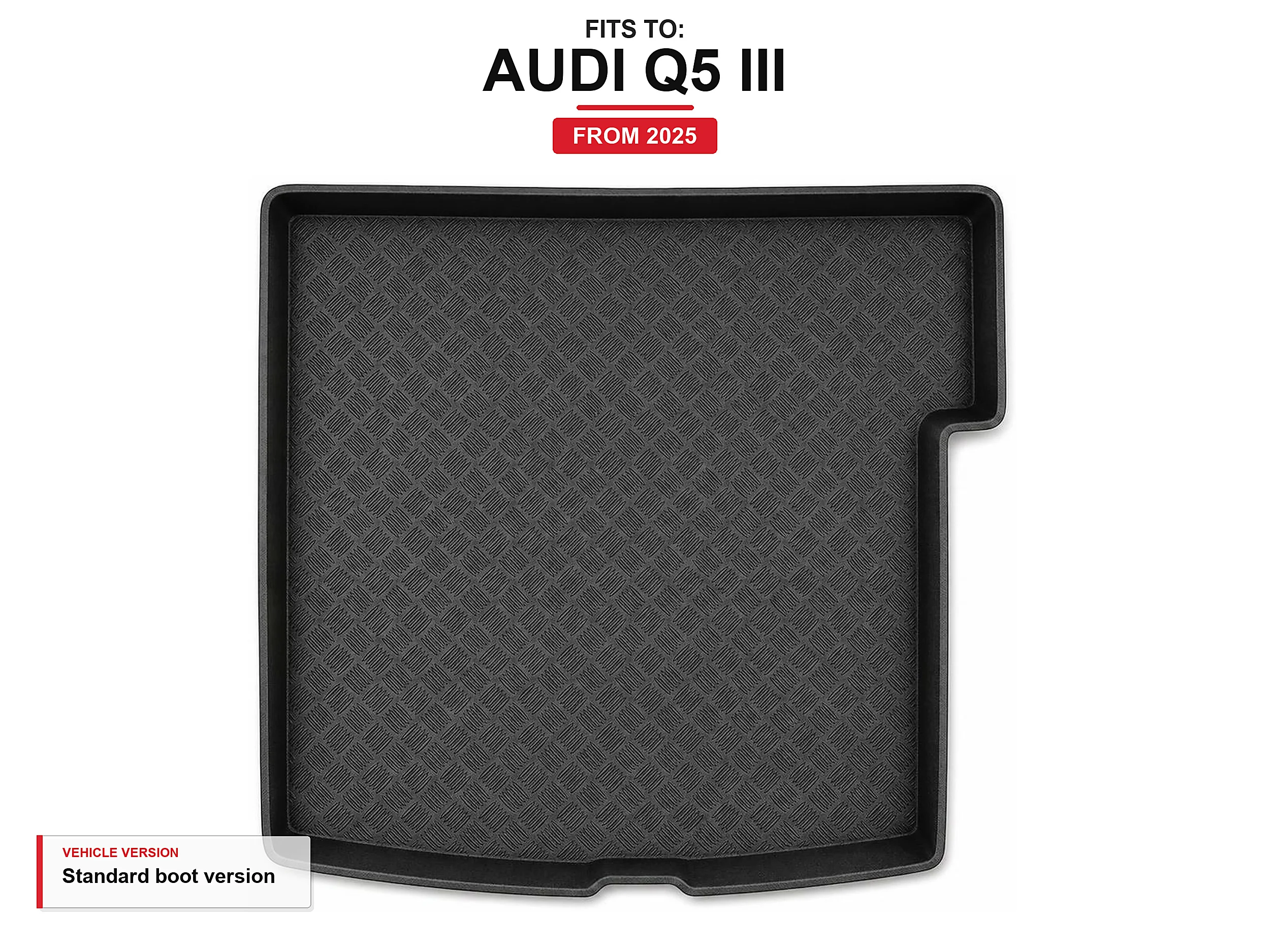 Kofferbakmat met rand voor: Audi Q5 Iii 2025-