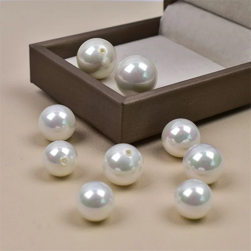 

Natural White Shell Pearl Round Loose Beads For Jewelry Making Choker Making DIY Bracelet Jewellery 2/3/4/6/8/mm Wholesale