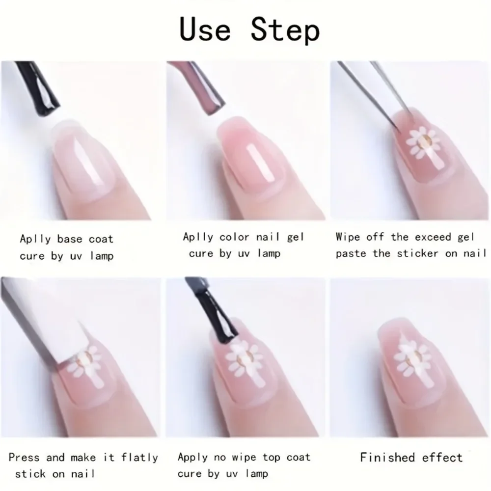 Festliche selbstklebende 3D-Nagelkunstaufkleber mit Weihnachtsmann, Rentier, Schneemann, matten Designs für Maniküre, Kunst und verschleißfest