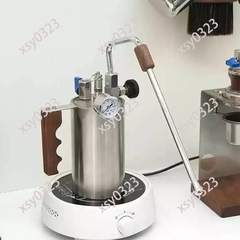 

Stainless Steel Milk Frother, Direct Fire Type for Coffee Latte, Home & Camping Use