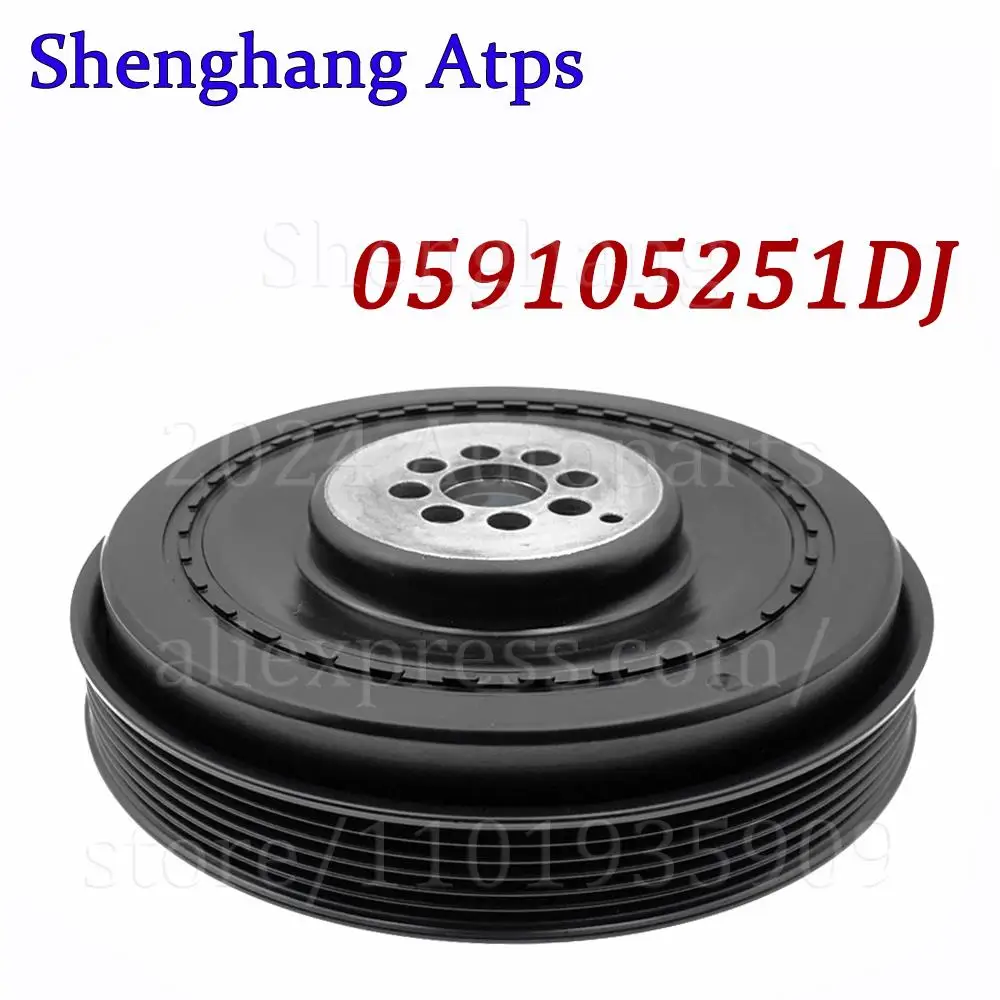 Engine Crankshaft Pulley 059105251DJ 059105251AD 059105251BN 059105251BQ 059105251S For VW Touareg Audi Q5 Q7 3.0L TDI 2009-2016