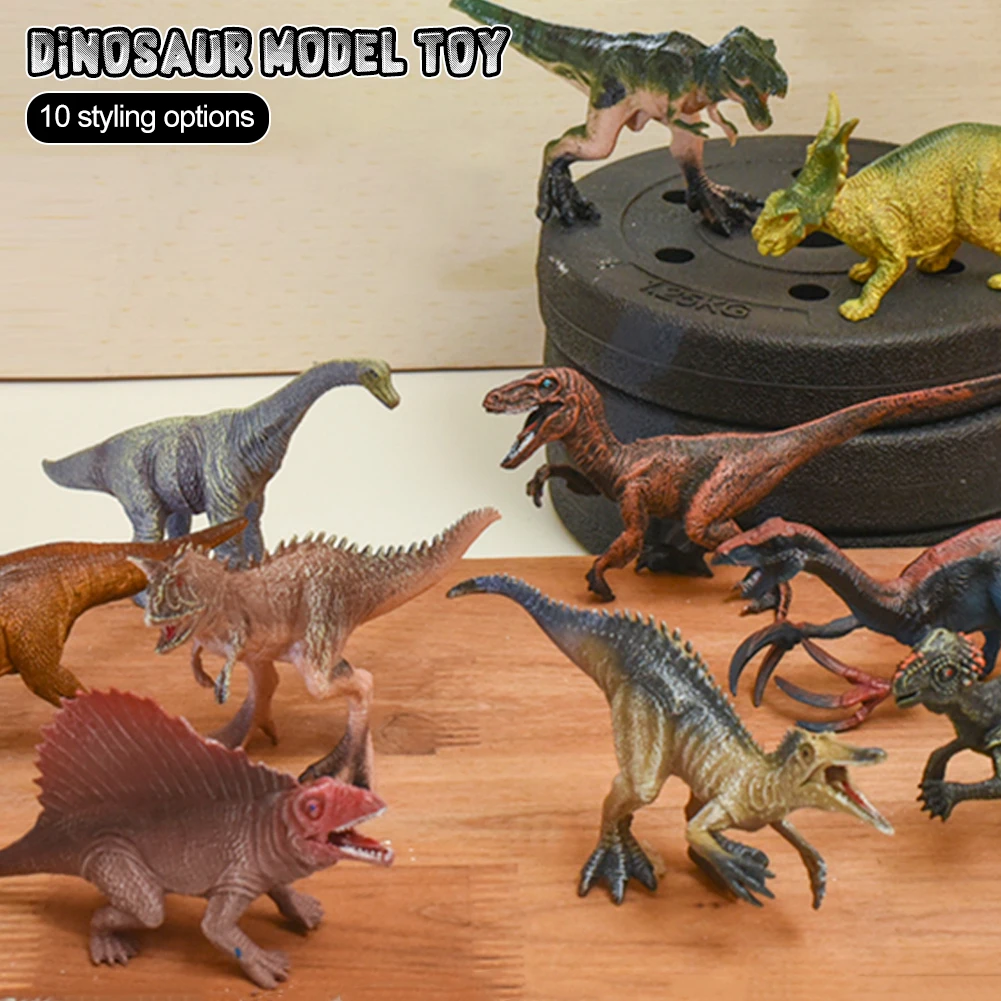 10 Styles Small Dinosaur Models Toys Jurassic Tyrannosaurus Indominus Rex Triceratops Brontosaurus Boys Gifts 15cm for Children