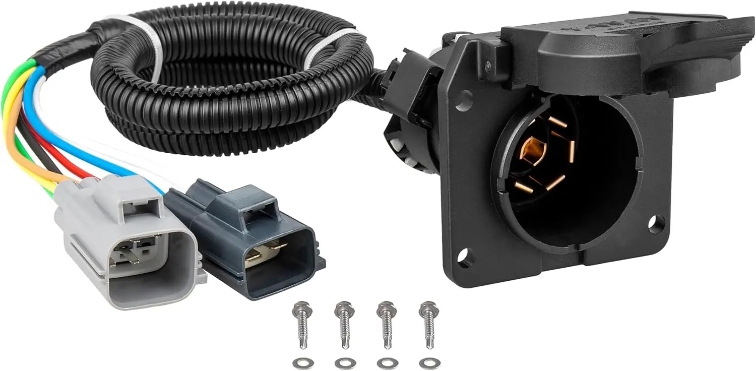 

Комплект 7-контактной проводки для прицепов RV Blade для грузовиков Ford F-серии 2020-2024 годов с заводским пакетом буксировки