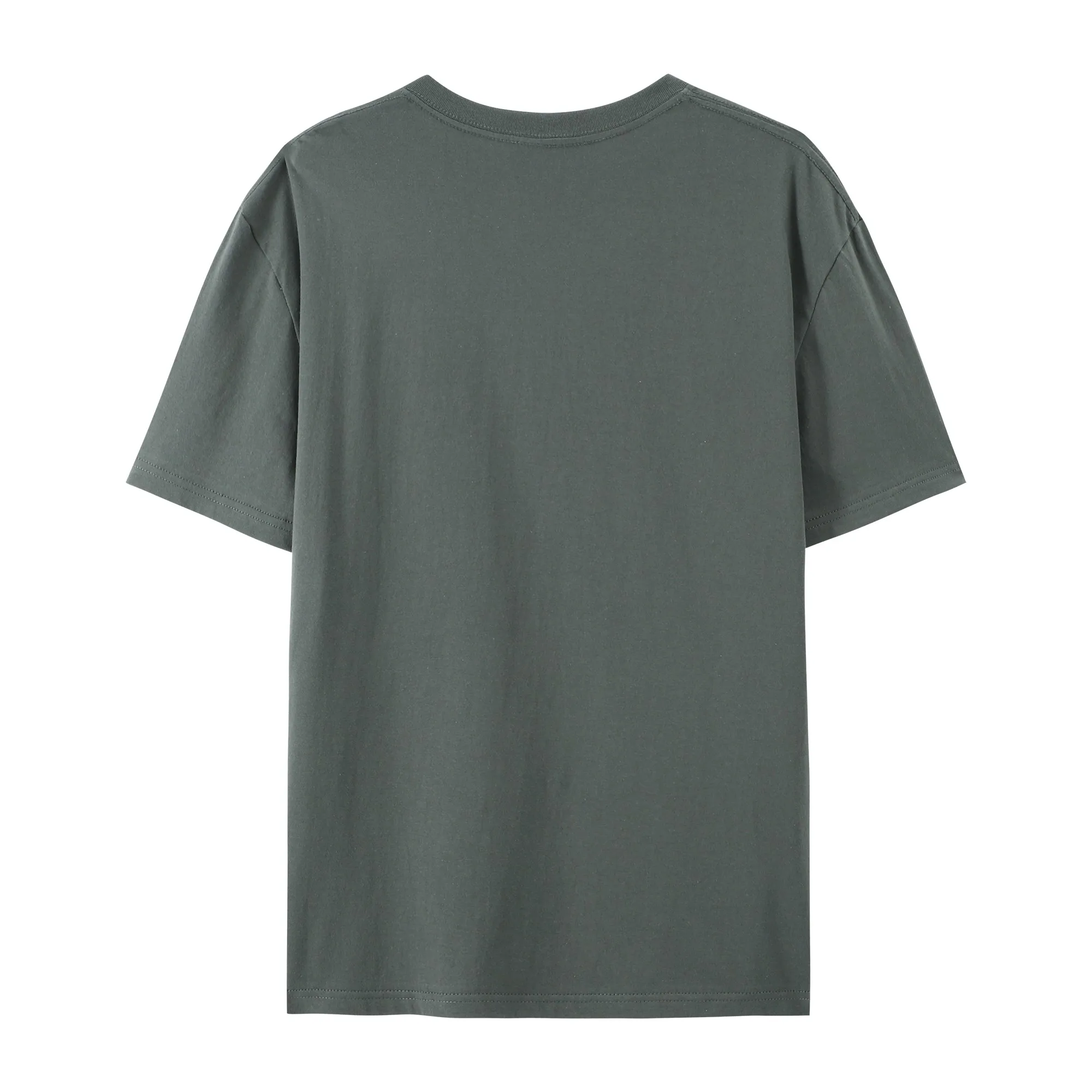 T-shirt à Manches Courtes et Col Rond pour Homme, Vêtement Blanc et Noir, Style Décontracté, Couleur Unie