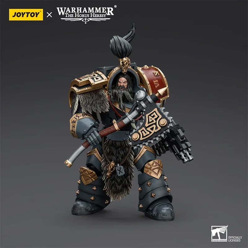 JOYTOY Warhammer 40K 1/18 ตัวเลขการกระทํา Space หมาป่า Varagyr Wolf Guard Squad Varagyr Thegn Terminator คอลเลกชันอะนิเมะรุ่น