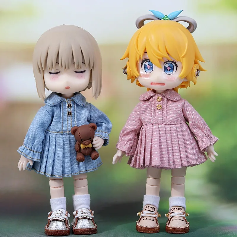 Ob11 traje de una pieza para bebé, figura de arcilla GSC 1/12 BJD, traje para gatear, body9, ropa Ymy, conjunto de ropa P9 de manga larga