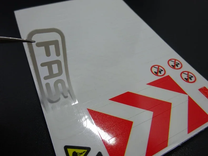 Crane Model Logo Sticker FASSI for 1/14 Tamiya RC Truck Trailer Tipper Scania MAN Benz Actros Volvo Car Diy Parts