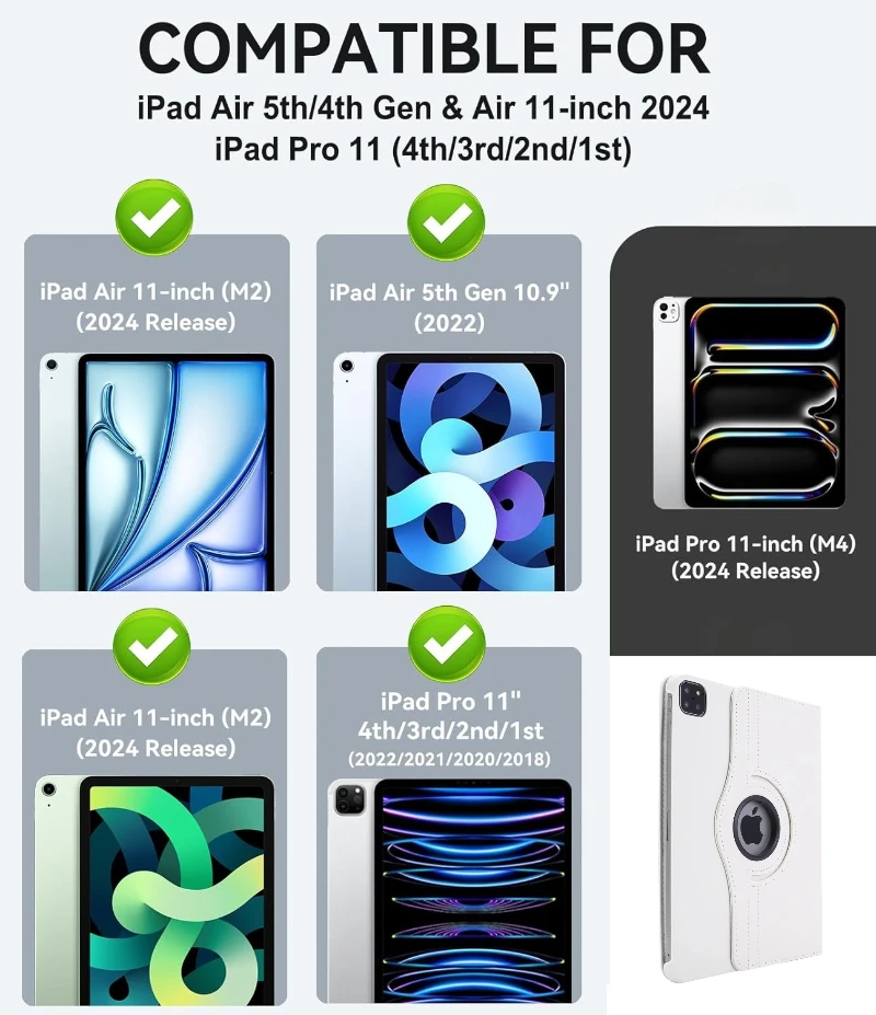 Case for iPad Air 11 2024-2026 Pro 11 2018-2022 Metal Slim Stand Cover Cover iPad Air 4 5 10.9 2020 Heavy Duty Shockproof Shell