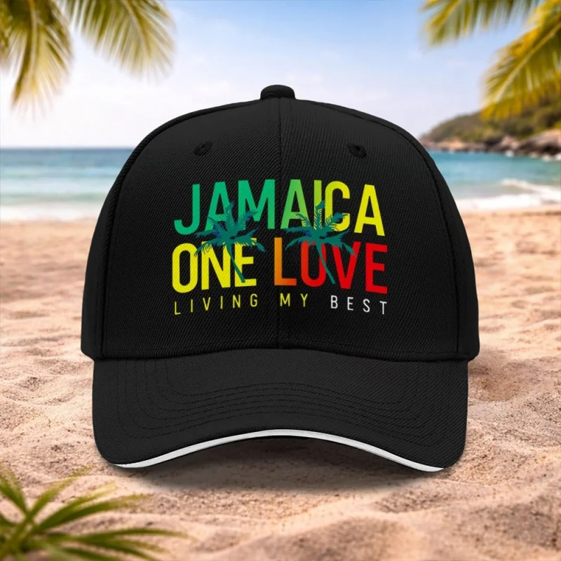 Jamaican Coconut Tree Baseball Cap Unisex for Weddings, Festivals, Cycling, Camping, Birthday Gift – Multiple Colors