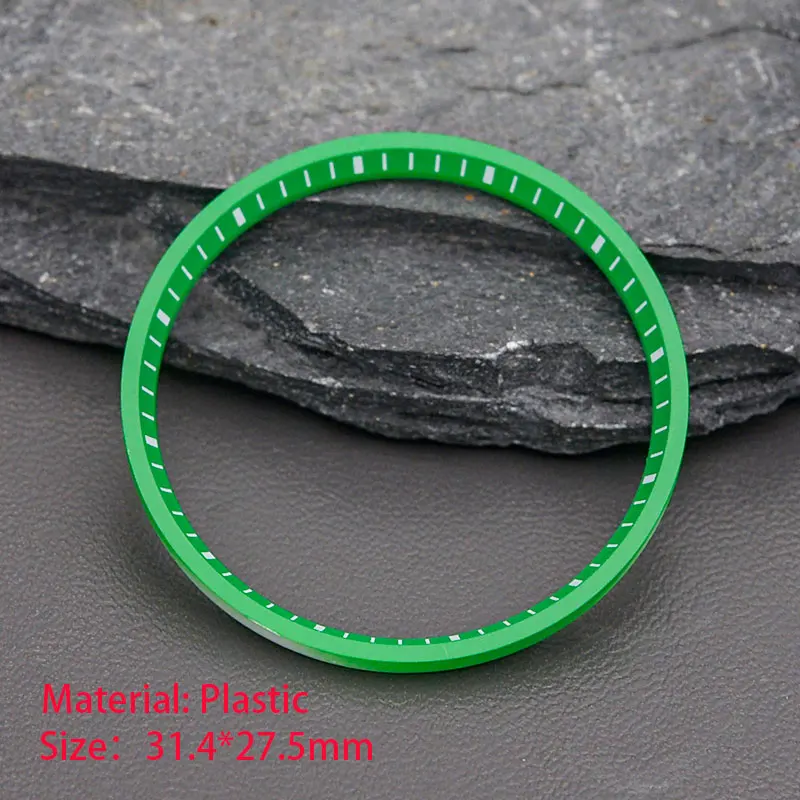 31.4*27.5mm Plastics Watch Chapter Ring For SKX6105 6309 SKX007 SRPD53 PROSPEX Series Fit  NH35 NH36 7S 4R Movement Watch