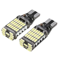 2PCS Superior LED T15 W16W 45 SMD 4014 Car Auto Canbus Reversing Lamps Stop Light Back up Lights Reverse Bulb