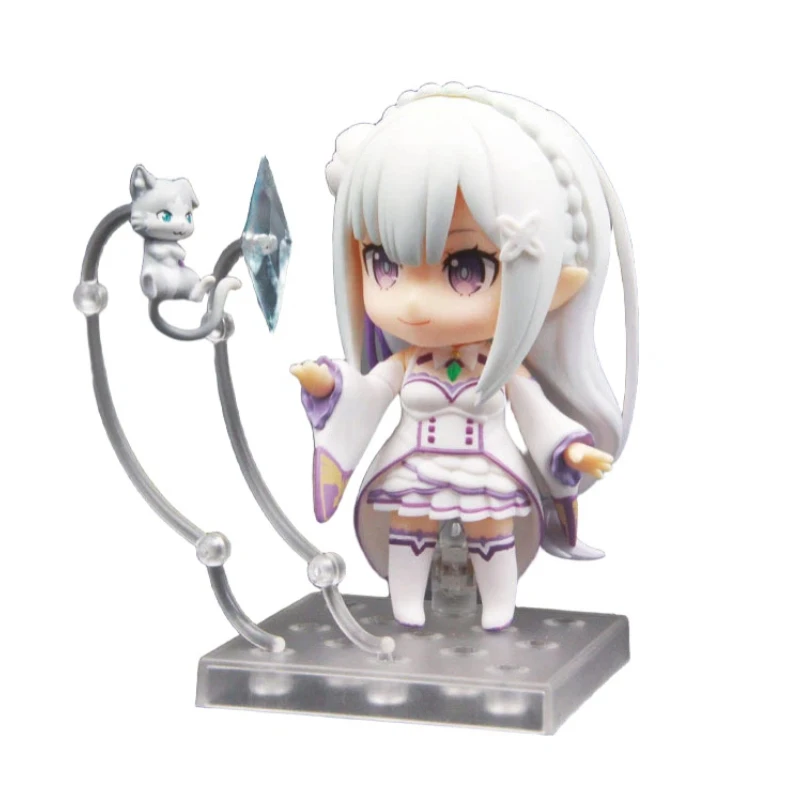 إعادة: صفر إميليا 751 Q نسخة Nendoroid Posable أنيمي الشكل مع ألعاب مبادلة الوجه دمية لطيفة تحصيل هدايا تزيين سطح المكتب