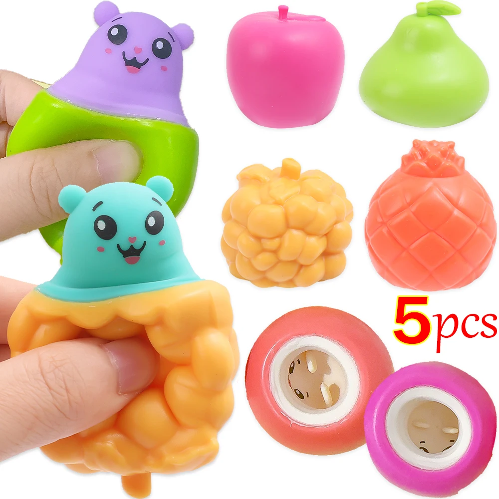 

Fruit Rabbit Cup Squeeze Toys Cute Cartoon Stress Relief Toys Children Kids Antistress Sensory Fidget Toy Pinching Toy Gifts