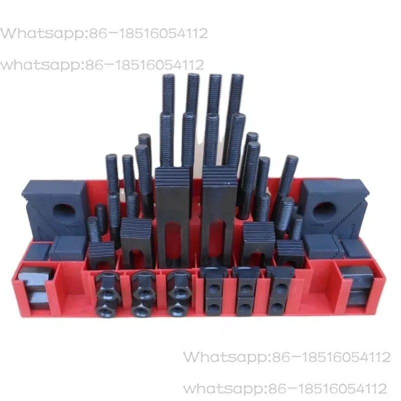 

HLTNC Hardening Quality Milling Machine Clamping Set M8 58pcs Mill Clamp Kit Vice,clamping Tool A3 Material Heat Deal for CNC