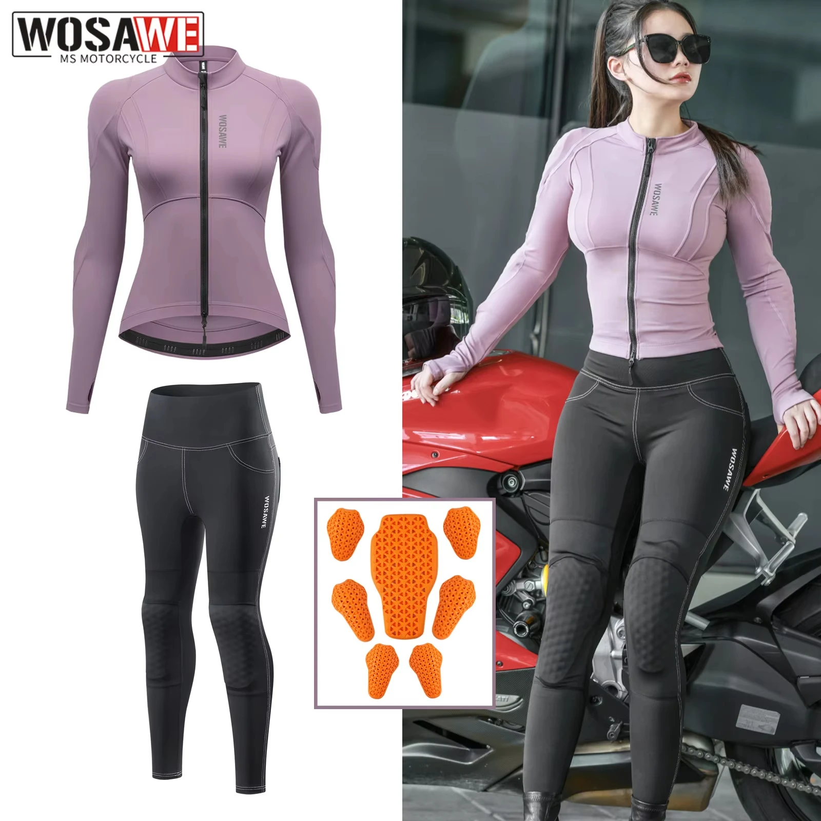 

Original Motorcycle Jacket Armor Motocross Riding Clothing Summer Breathable Motorbike Jacket Women Slim Moto Racing Jacket