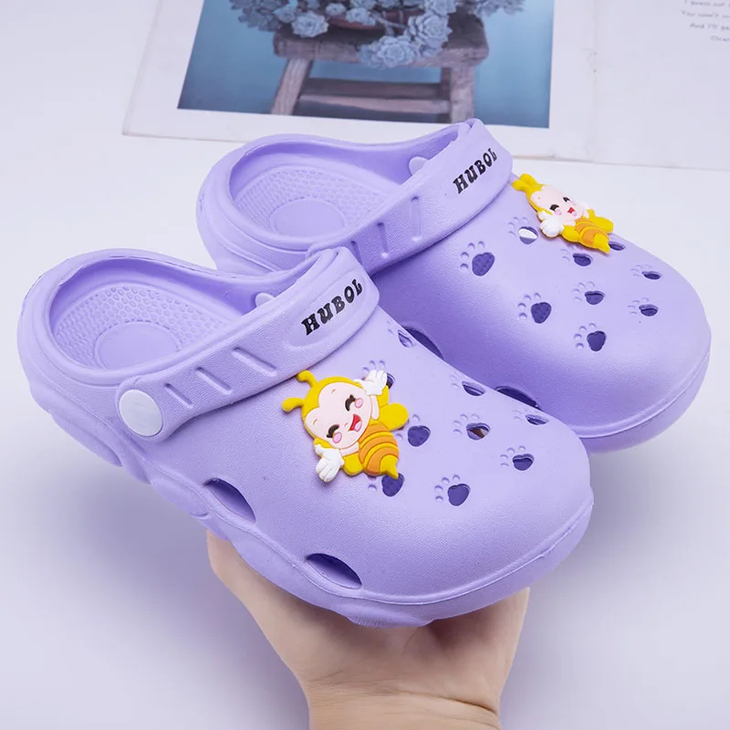 

Children Slipper Girls Sandals Summer Beach Shoes Sneaker Cute Cartoon Bee Kids Clogs casual Girls Shoes Slipper 4 To 8 Years