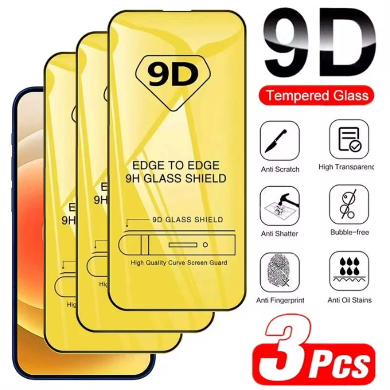 3PCS 9D Tempered Gl… - image