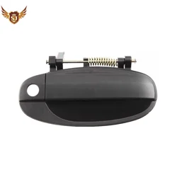 Exterior Black Door Handles for Chevrolet Aveo / Daewoo Kalos 2003-2006 Set of 4 matte Compatible with Left And Right Doors