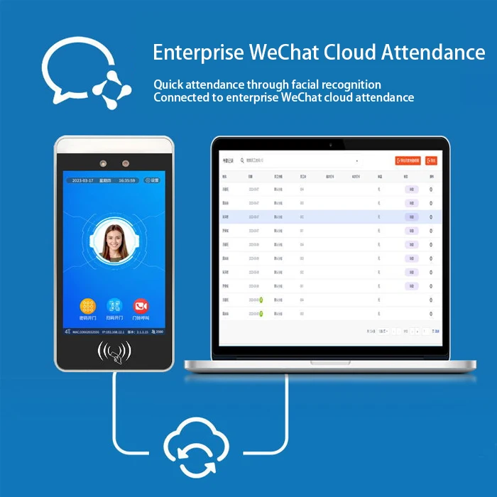Système de contrôle d'accès Face Heroes, machine de contrôle d'accès intelligente, reconnaissance qualifiée ale Android, écran 8 pouces