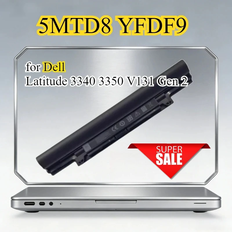 

5MTD8 YFDF9 Laptop Battery for Dell Latitude 3340 3350 V131 Gen 2