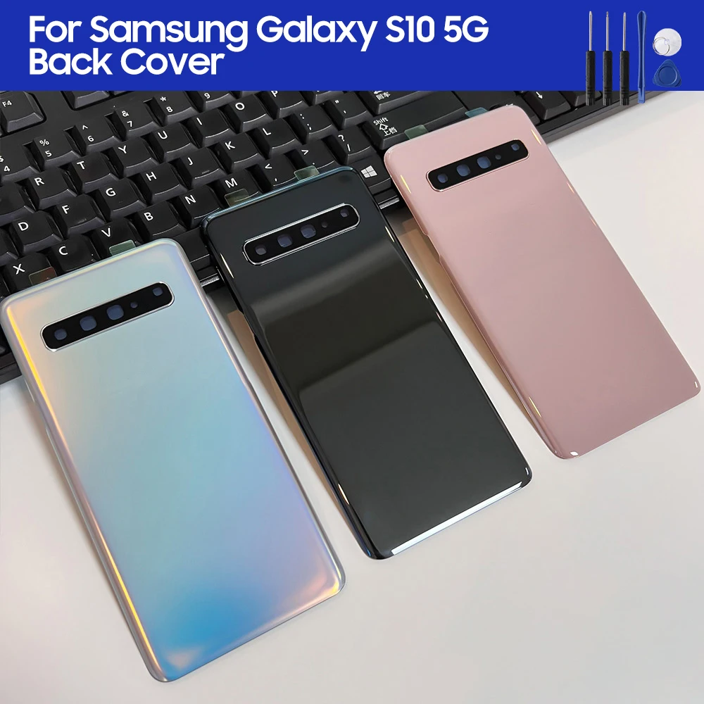 

Задняя крышка Чехлы Крышка батарейного отсека для Samsung Galaxy S10 5G Версия Задний задний стеклянный чехол