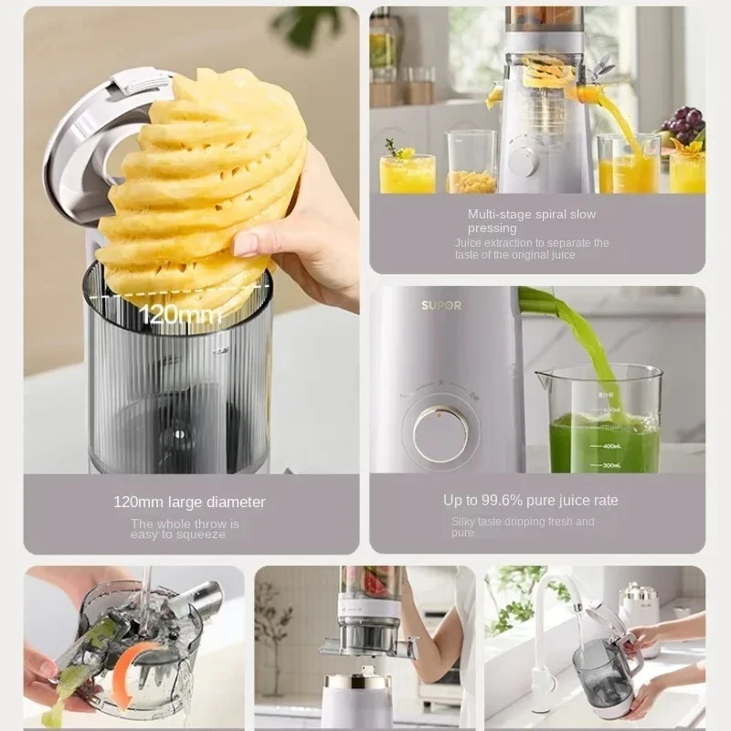 Household Mini Fruit Vegetable Juicer Press, Slag‑Juice Separation Smoothie Cup for Original Juice & Wheatgrass