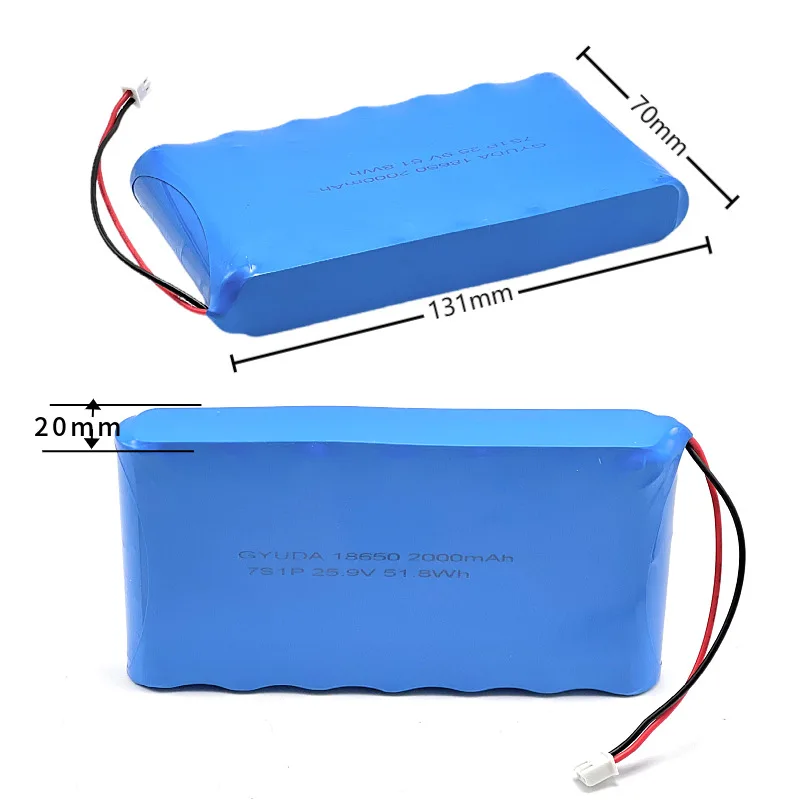 25.9V Lithium Battery Large Capacity 7-String 18650 Pack Protection Board Outlet Power Supply Energy Storage