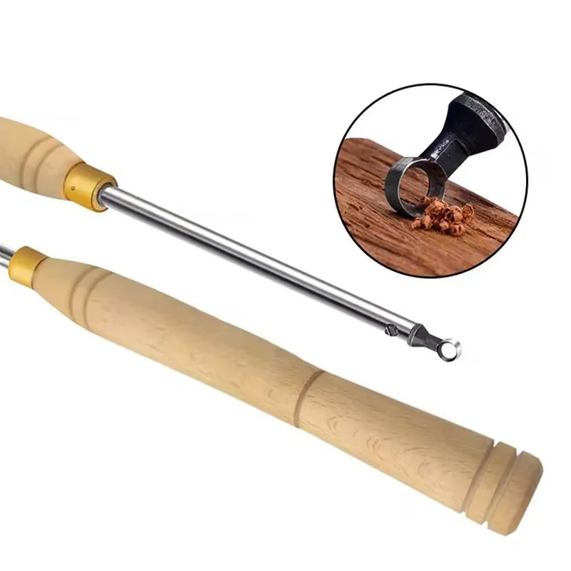 Wood Rotary Hollowing Chisel Set 10mm 12mm 16mm Wooden External Turning Tool Carving Chisel Hollow Knife for Woodworking