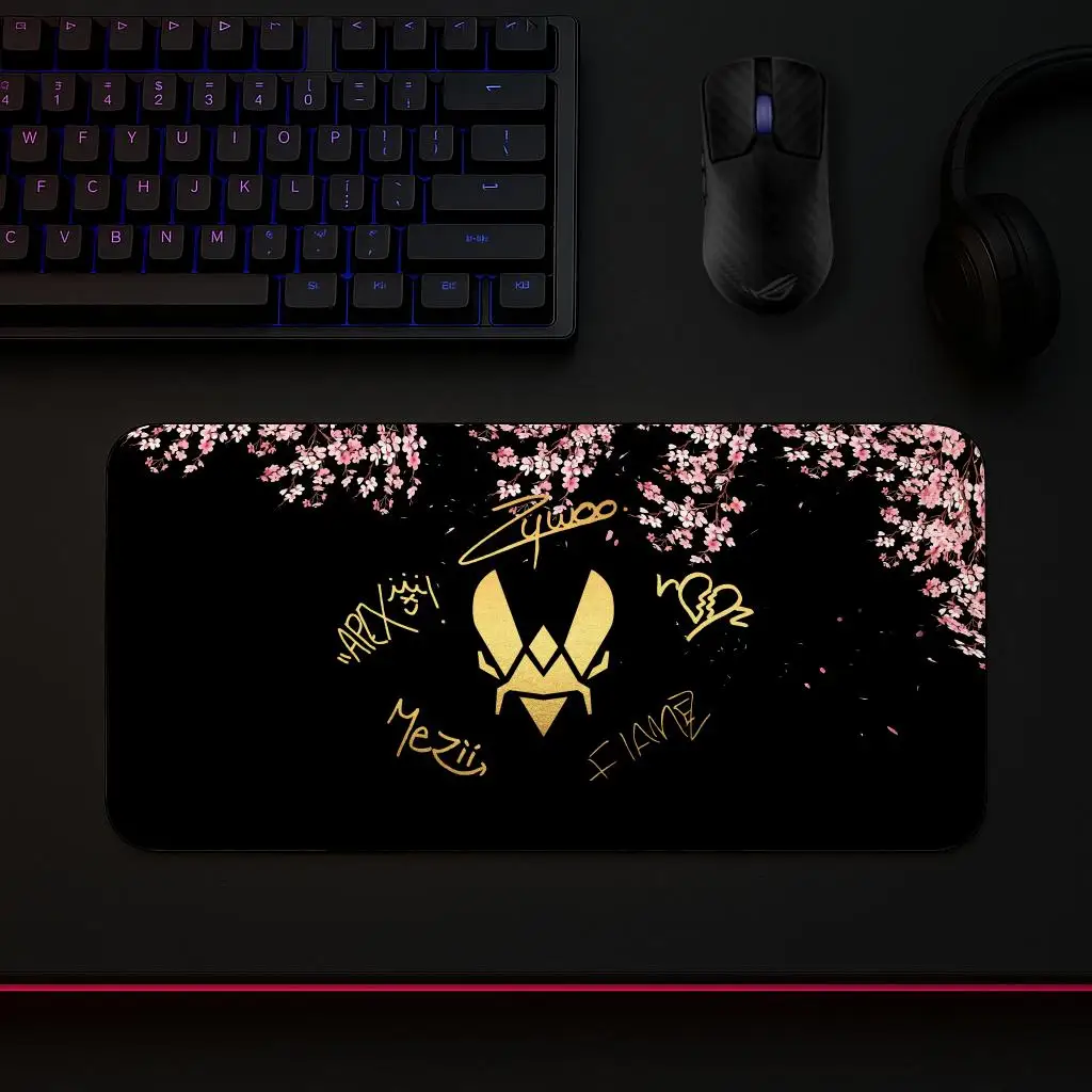 Team Vitality Mouse Pad Play Mat,Large XXL90x40cmx5mm,stitch Desk Mats,Gaming Accessories,PC Parts