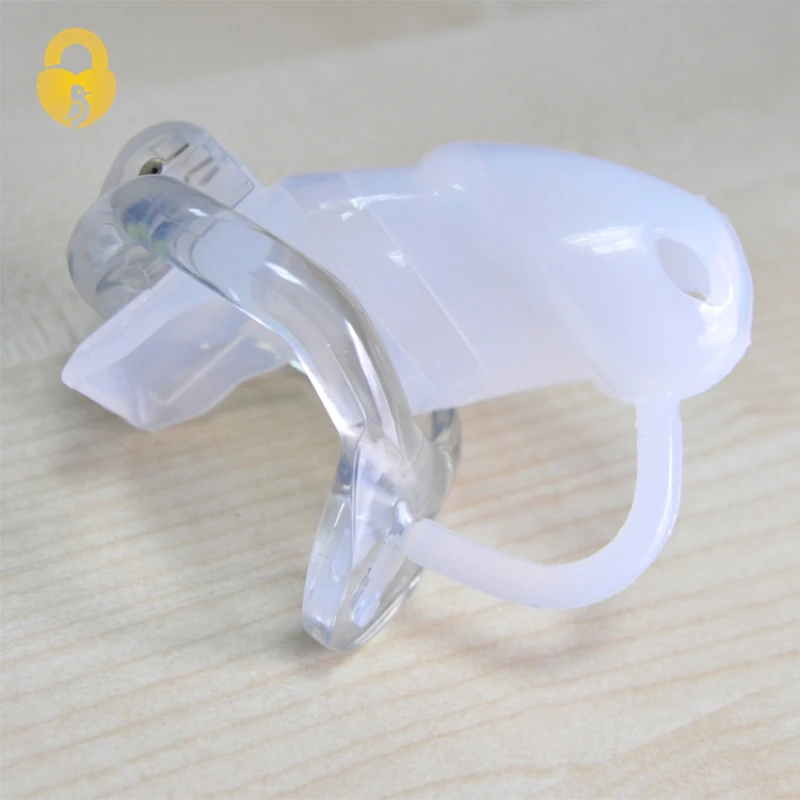 HT v3 Cock Cage Penis ring  Male Small Silicone Cage With fixed Resin Ring  Chastity Device  Adult Sex toys A360-1