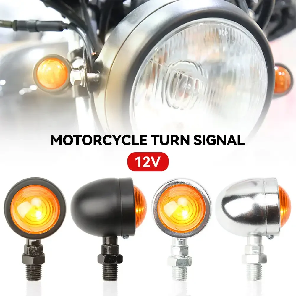 

1Pair 12V Motorcycle LED Turn Lamp Signal Light LED Flashing Light Universal Indicators Lights for Kawasaki Suzuki Yamaha