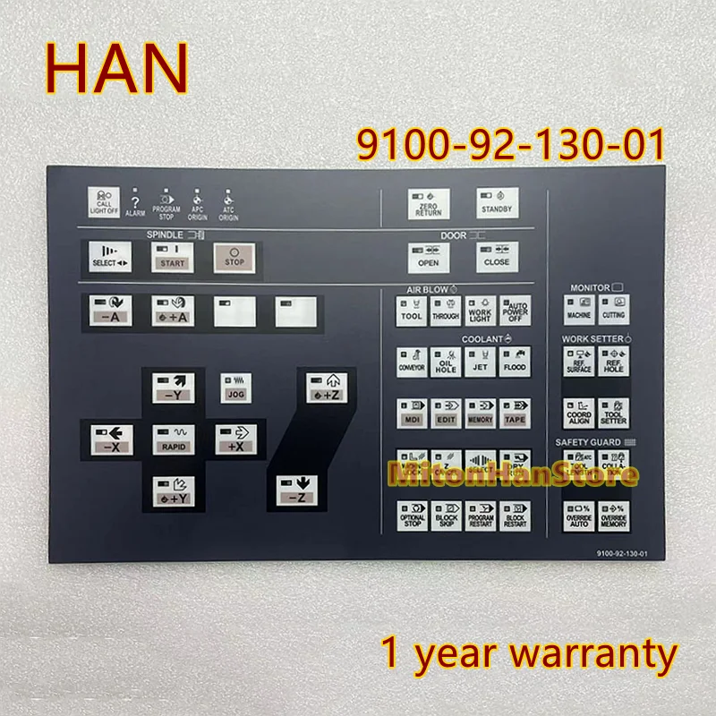 New For 9100-92-130-01 9100-92-102-01 FANUC Button Keypad film Hitachi machining center VS40/VS50/VS60 operation panel