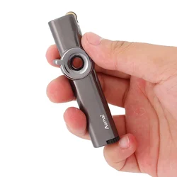 New Creative Flint Wheel Windproof Jet Torch Lighter Inflatable Ultra-thin Metal Creative Mini Gift