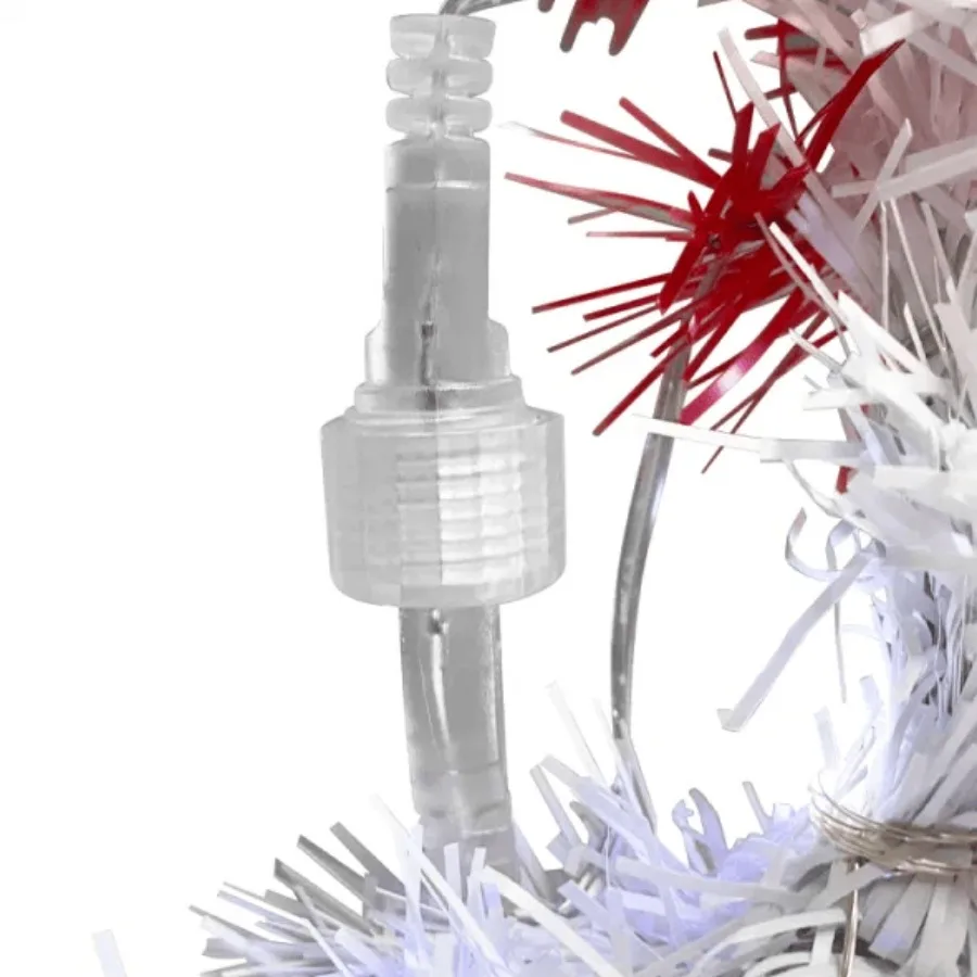 6FT บานพับ Fir ประดิษฐ์ Fir Bent Top Christmas Tree Xmas Tree Bendable Santa หมวกสไตล์ต้นคริสต์มาส Holiday Dration 1250 Br