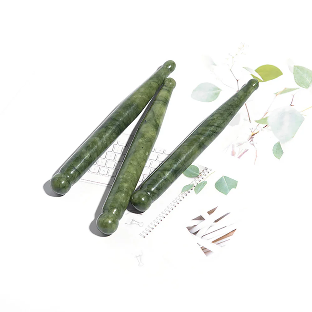 

1Pcs Jade Massage Tool Jade Acupressure Stick Facial Massage Wand Foot Relaxation