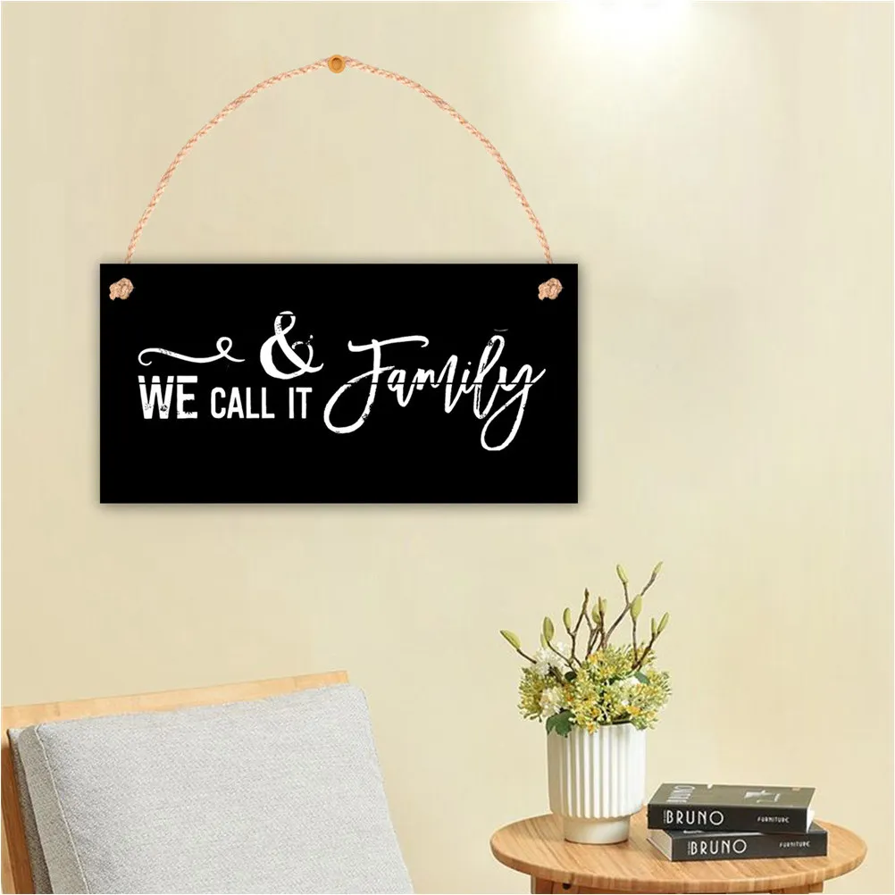 Wooden Hanging Plaque Blackboard with Jute Rope for Home Decor Wall Door Garden Welcome Sign DIY Record Doodle Board Wall