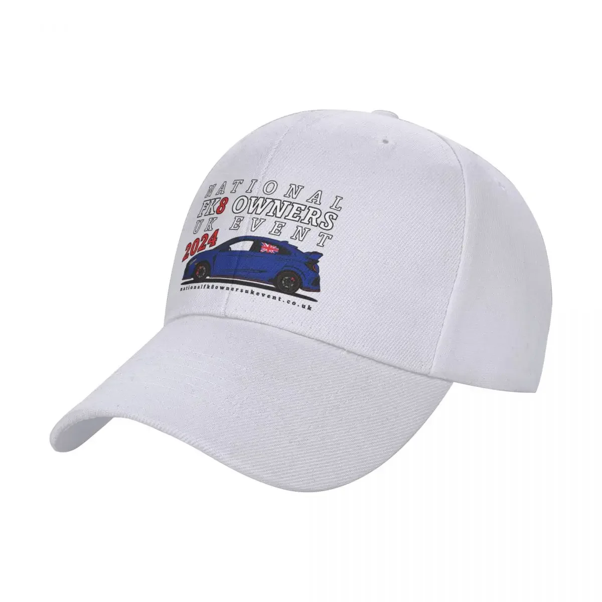 

2024 National FK8 Owners UK Event - Sporty Blue / Aegean Blue Baseball Cap Tea Hat Custom Hat Golf Men Women's
